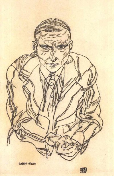 Portrait of Robert Müller by Egon Schiele